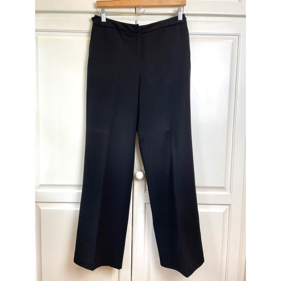 Talbots Women's Sz 6 Wool Stretch Dress Pants Black Straight Leg - Picture 10 of 11